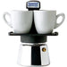 Eppicotispai - Gemini Express Espresso Maker (Black) with 2 Espresso Cups  Front
