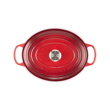 Le Creuset 6.3L Cherry Red/Cerise Oval French/Dutch Oven (31 cm) Top
