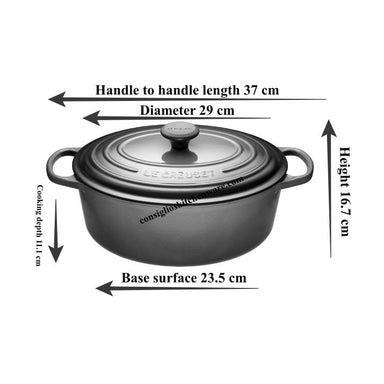 Le Creuset 4.7L Blueberry Oval French / Dutch Oven (29 cm) -LS2502-2992
