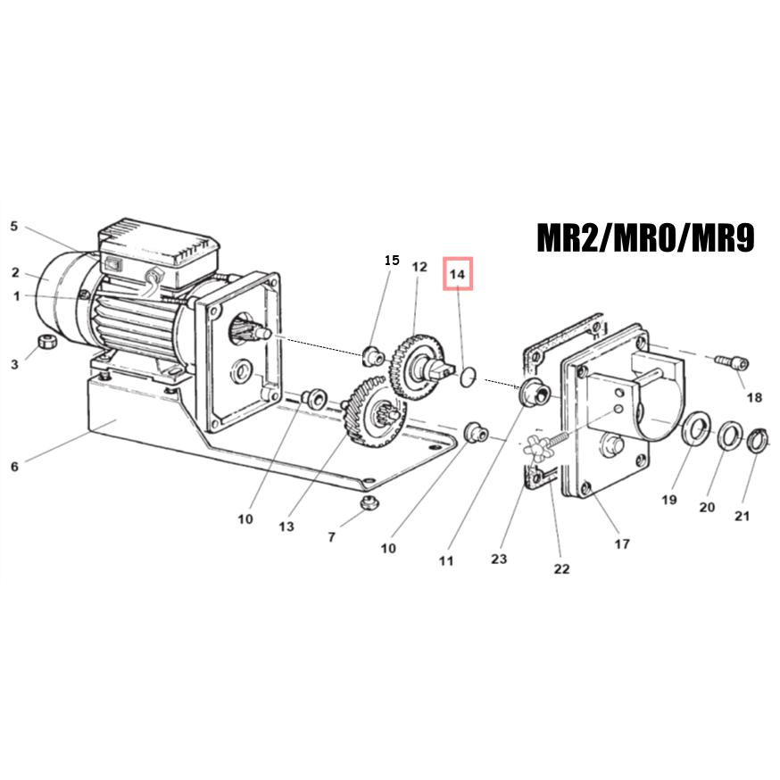 Fabio Leonardi MR2/MR7/MR8/MR0/MR9/MR10 O-Ring for Motor