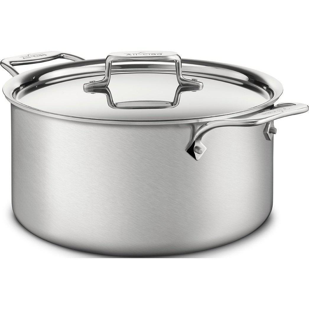 All-Clad D5 - 8 qt. Stainless Steel Brushed Stock Pot w/ Lid  BD55508