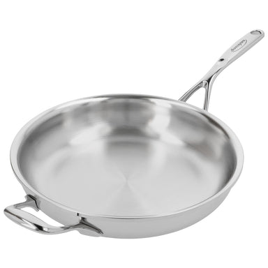 Demeyere Proline 7 Collection 28 cm / 11" 18/10 Stainless Steel Frying Pan Close Up 