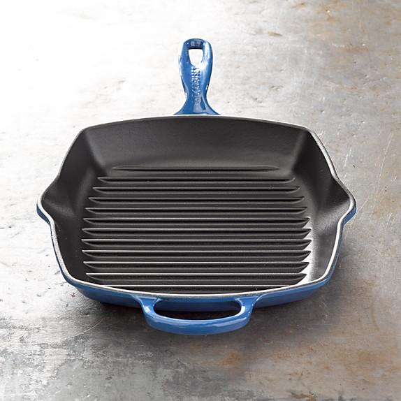 Le Creuset Blueberry Square Skillet Front View Canada