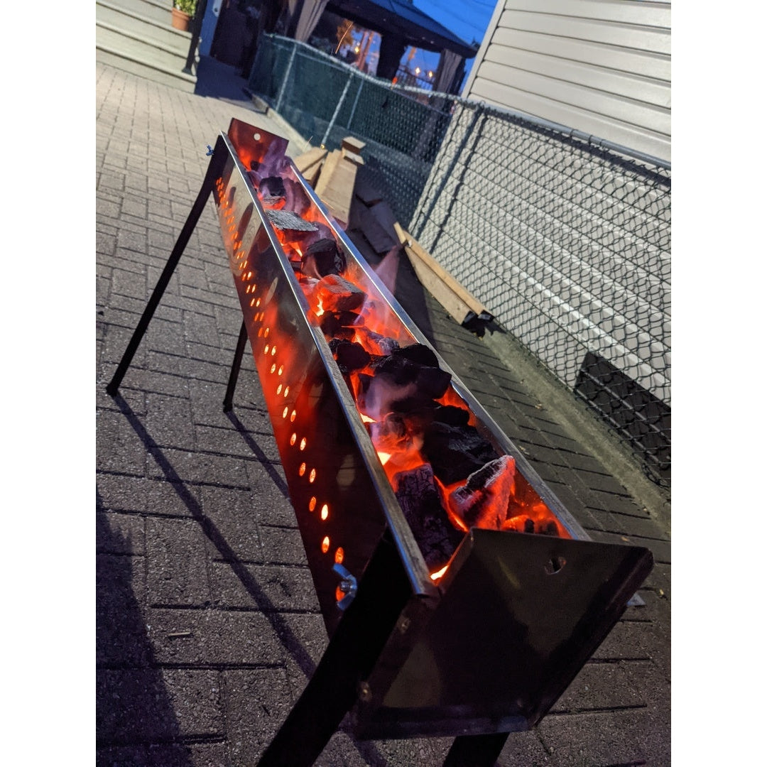 Extra Large Arrosticini Grill with Coals 