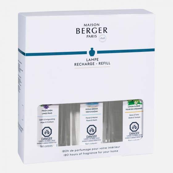 Lampe Berger -Fresh trio pack Lamp Refill 3-Pack of 250mL