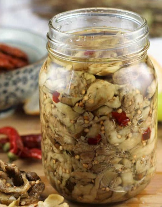 Eggplant Jardiniere Using a Torchietto (Vegetable Press)