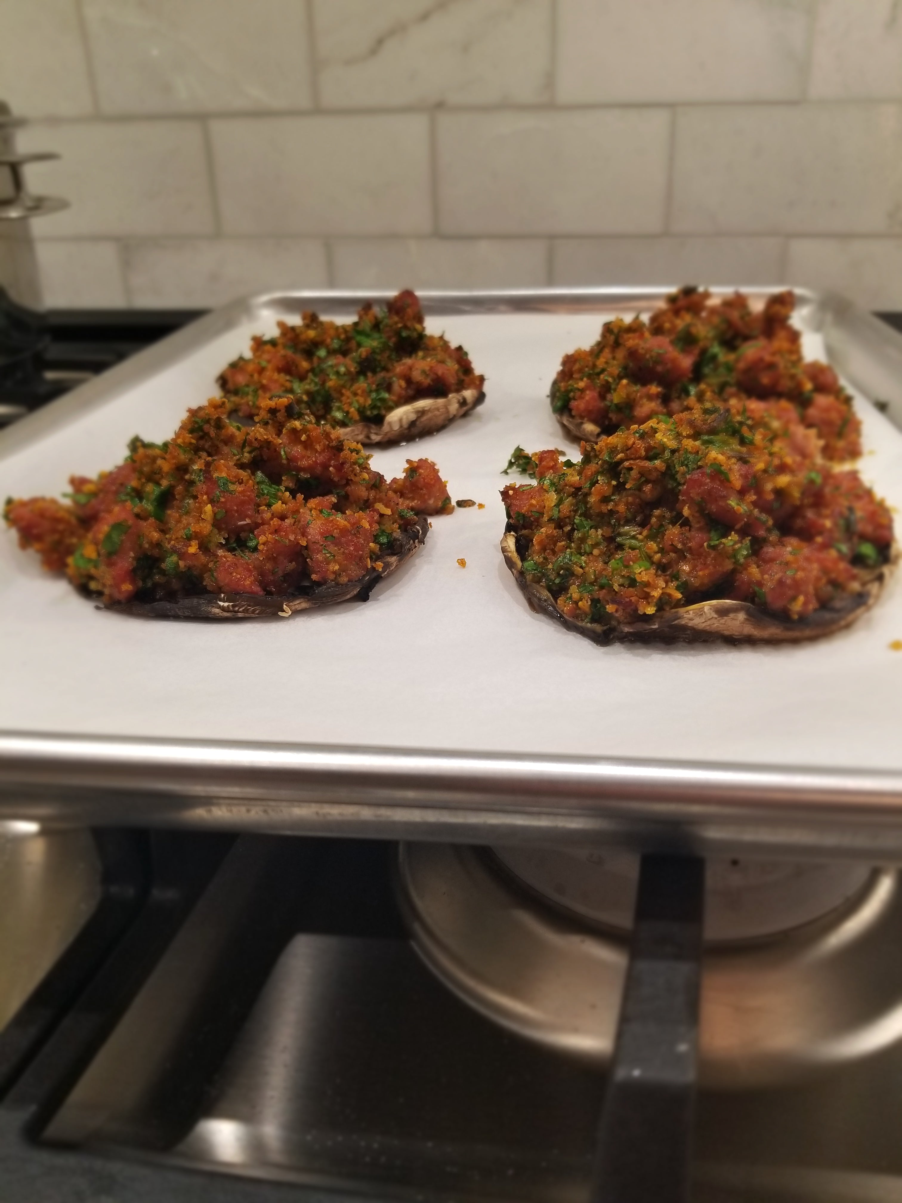 Sausage Stuffed Portobello Mushroom Recipe