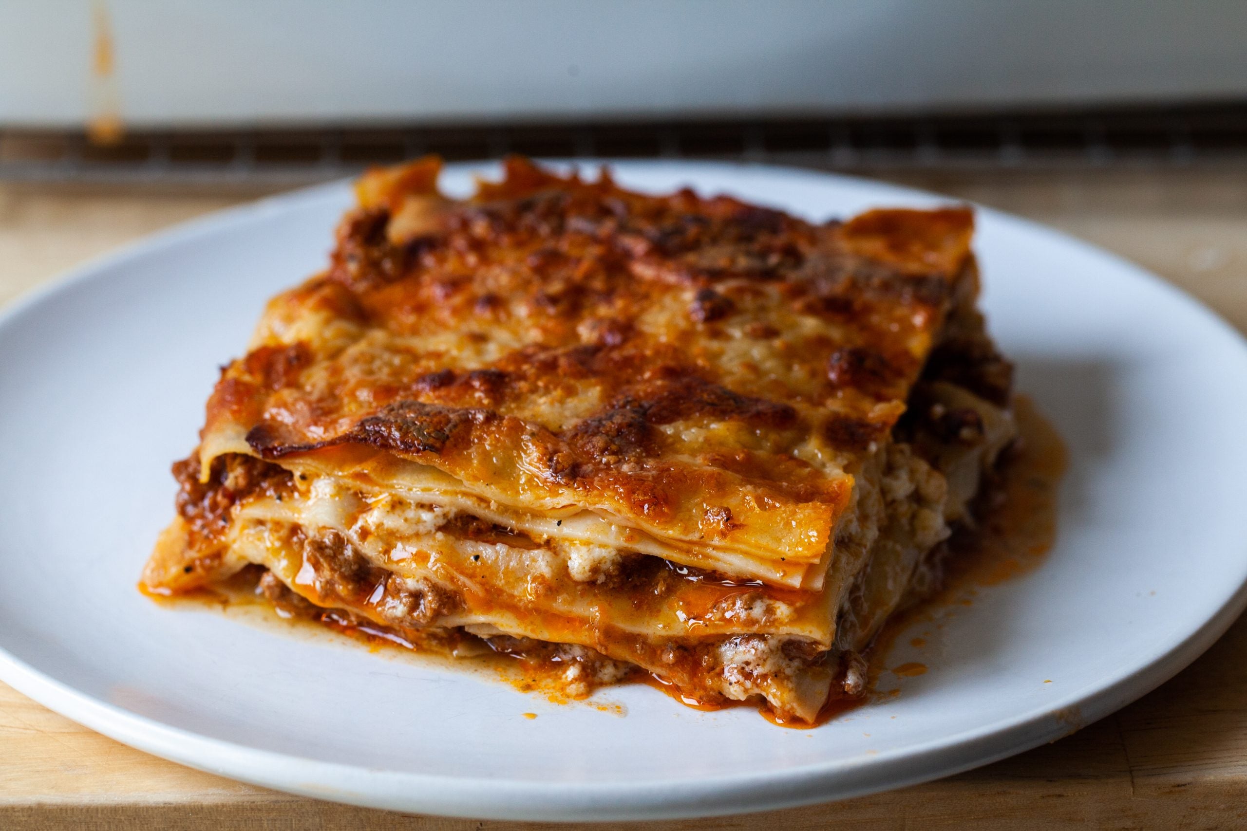 Homemade Lasagna Bolognese with Fresh Pasta
