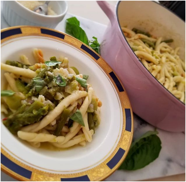 Pasta with Fresh Fava Beans and Asparagus-Consiglio's Kitchenware
