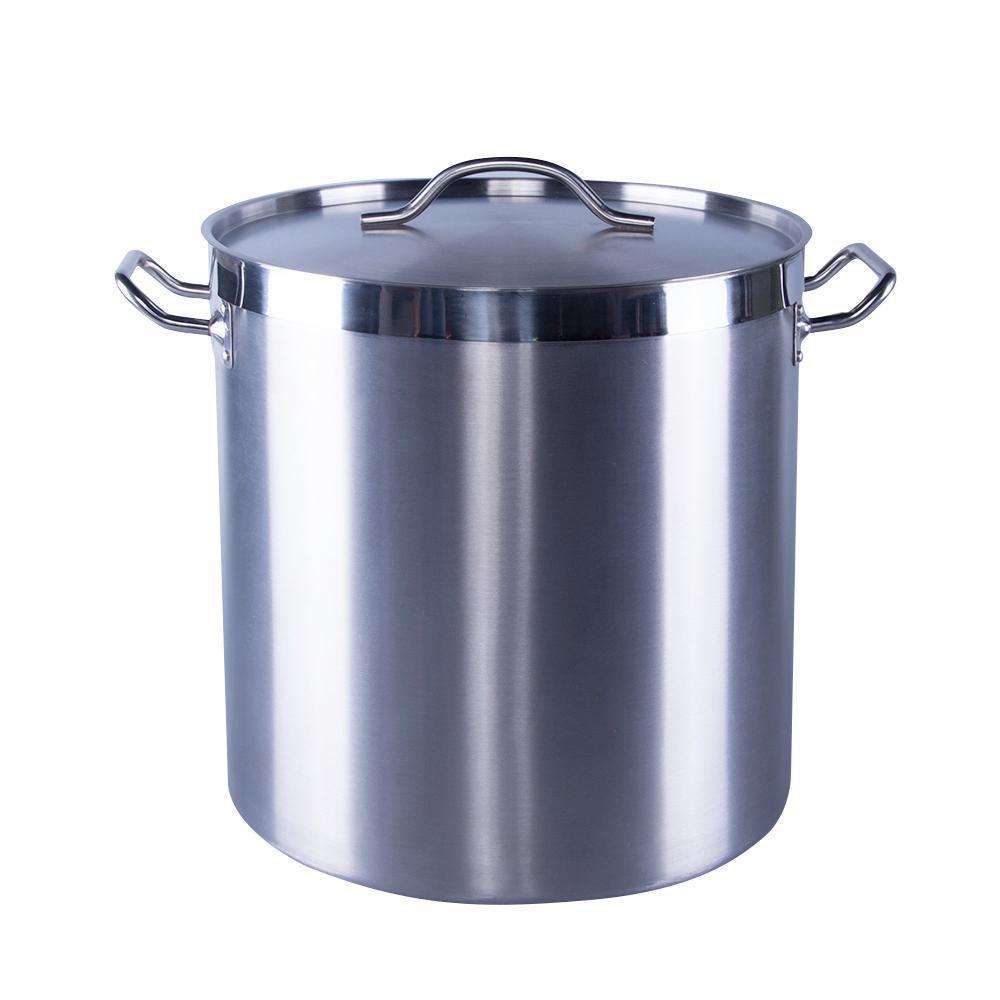 VEVOR Stainless Steel Stockpot, 42 Quart Large Cooking Pots, Multipurpose  Cookware Sauce Pot with Lid & Handle, Heavy Duty Commercial Grade Stock Pot,  Sanding Treatment, for Large Groups Events Silver