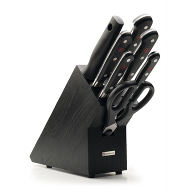 Wüsthof Classic 8-Piece Black Knife Block Set - Made in Germany