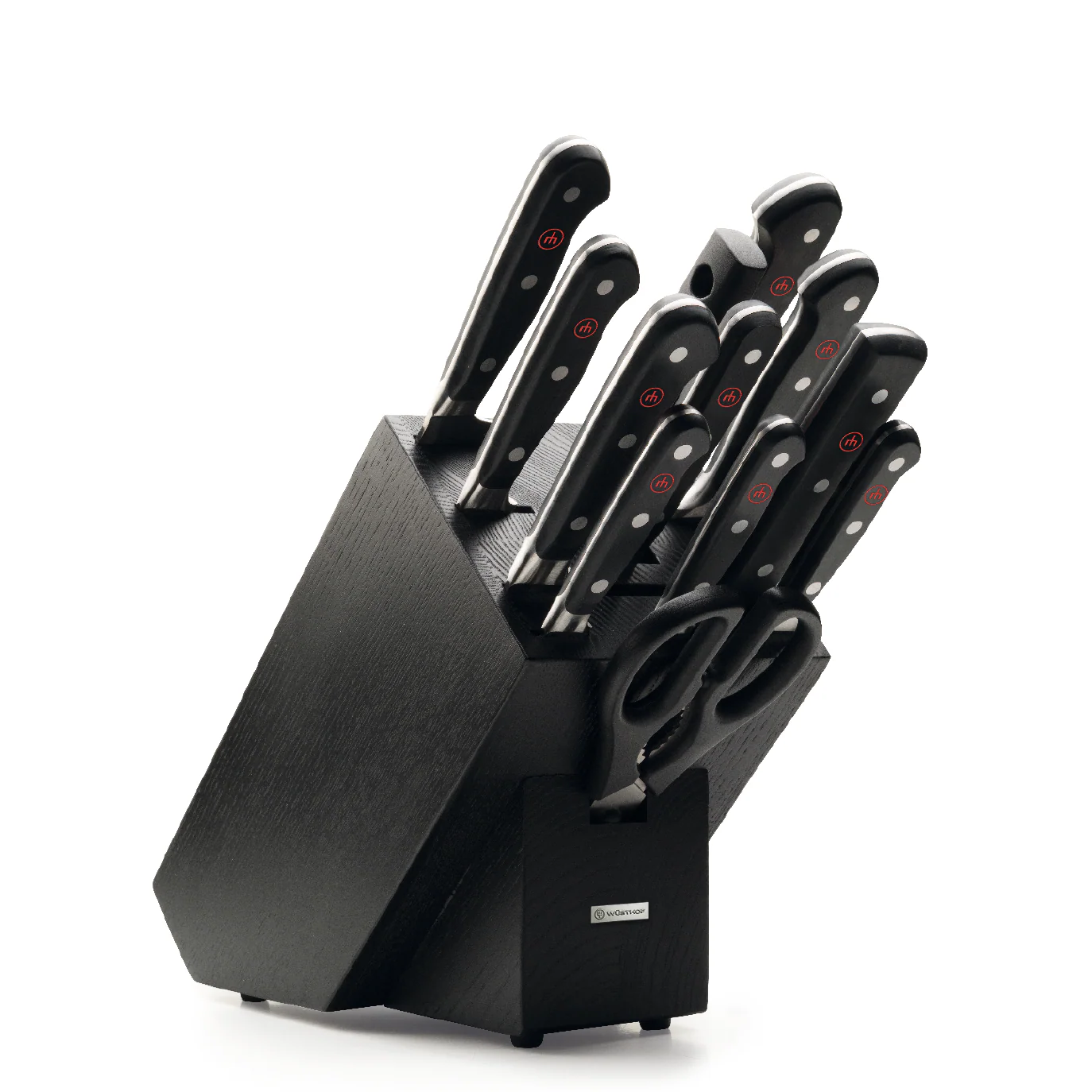 Wüsthof Classic 13-Piece Black Knife Block Set - Made in Germany - 1090171204