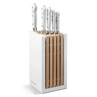 Wüsthof Classic 6-Piece White Knife Block Set with Bread Knife - Made in Germany
