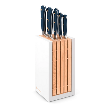 Wüsthof Classic Wild Blueberry 8-Piece Designer White Knife Block Set - Made in Germany