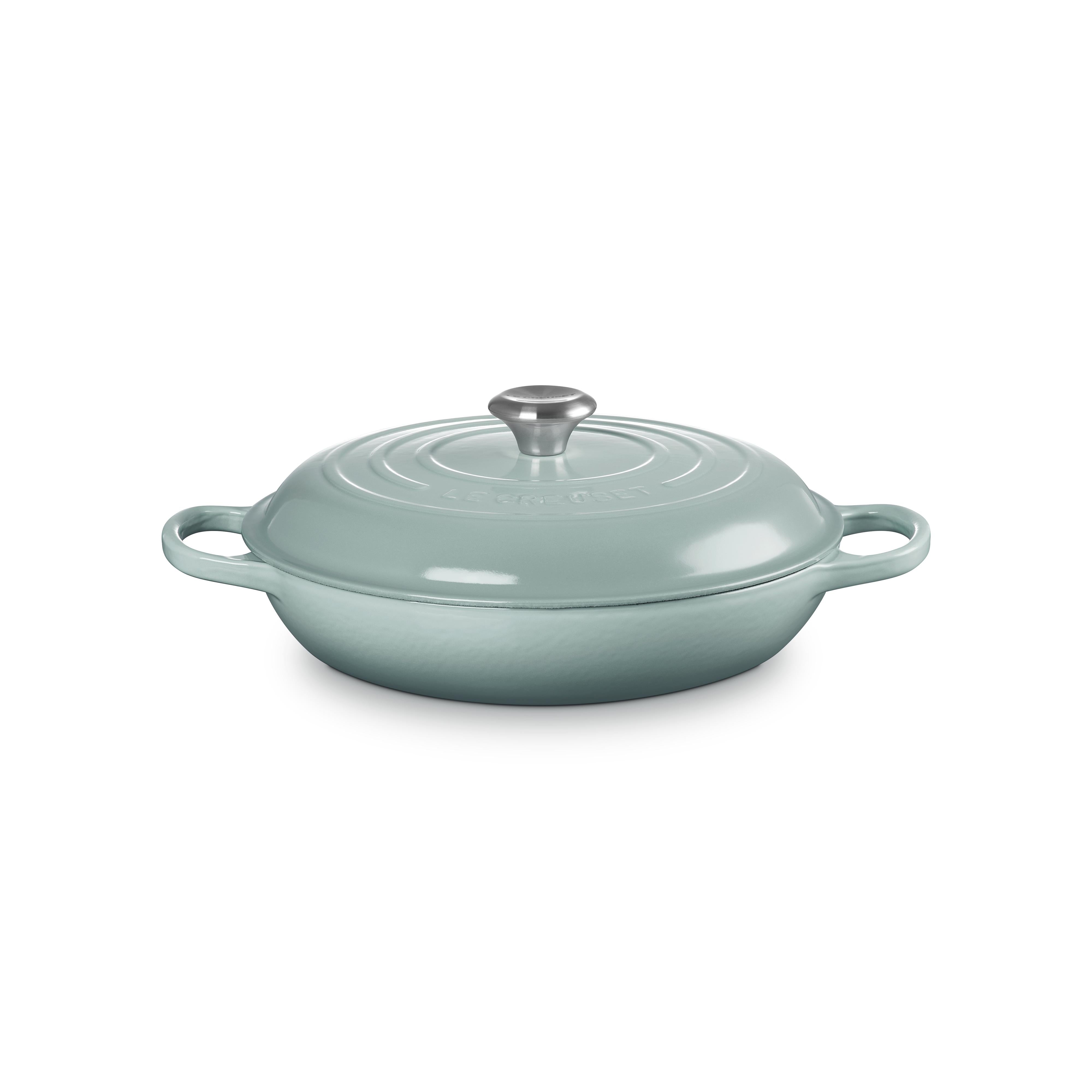 Le Creuset 3.5 L Sea Salt Shallow Braiser (30 cm)