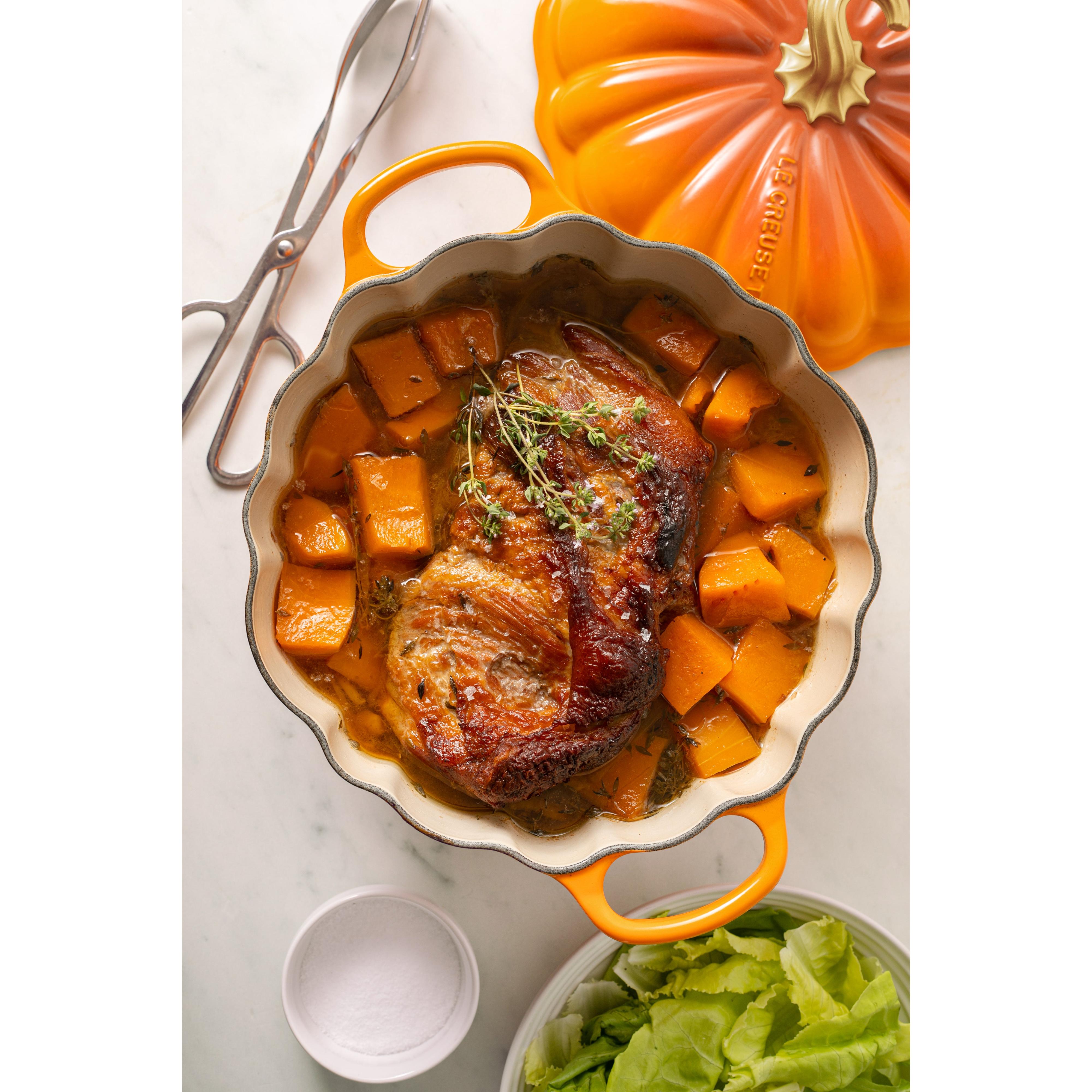 Le Creuset - 3.7L Pumpkin Cocotte Persimmon (24 cm) Pumpkin