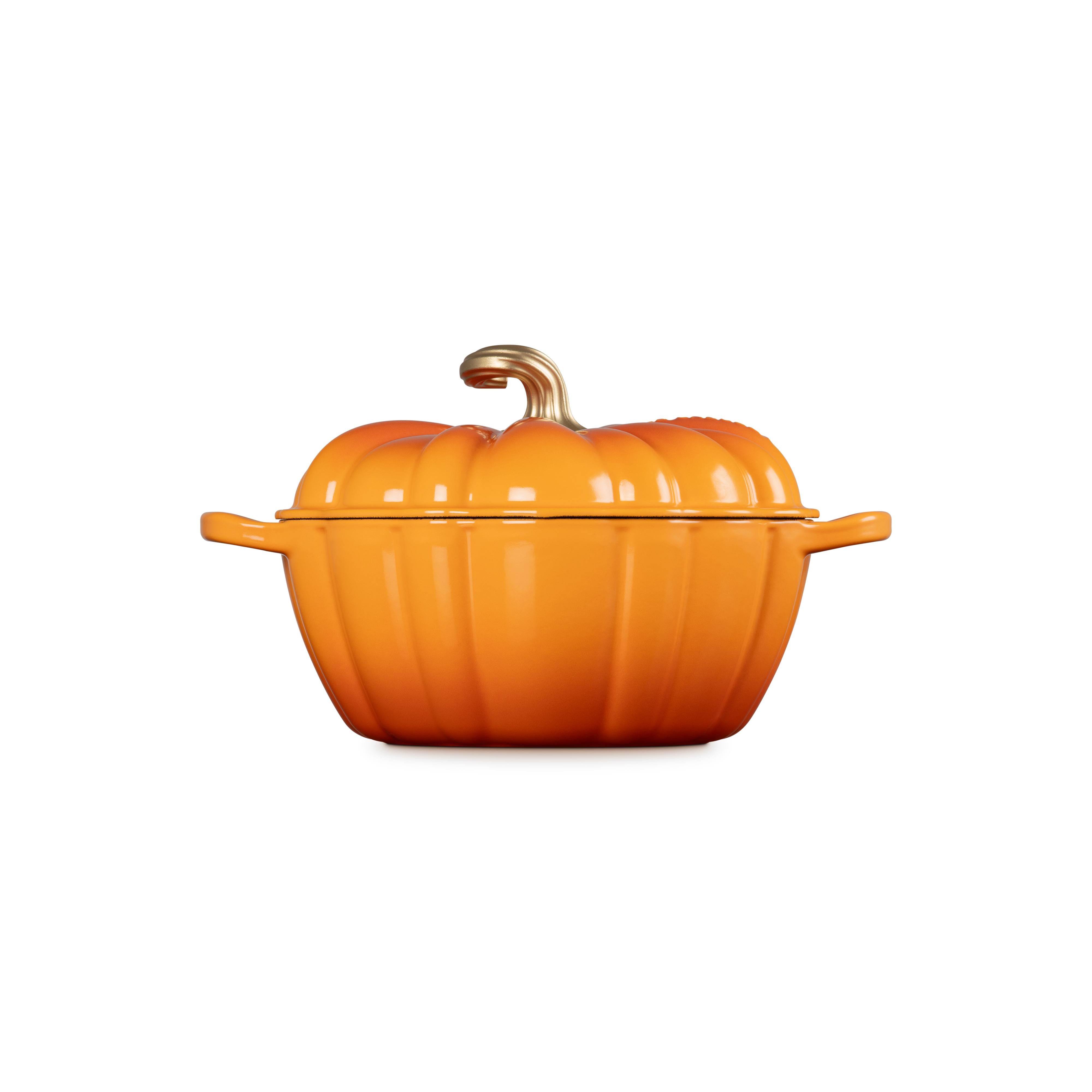 Le Creuset - 3.7L Pumpkin Cocotte Persimmon (24 cm) Side