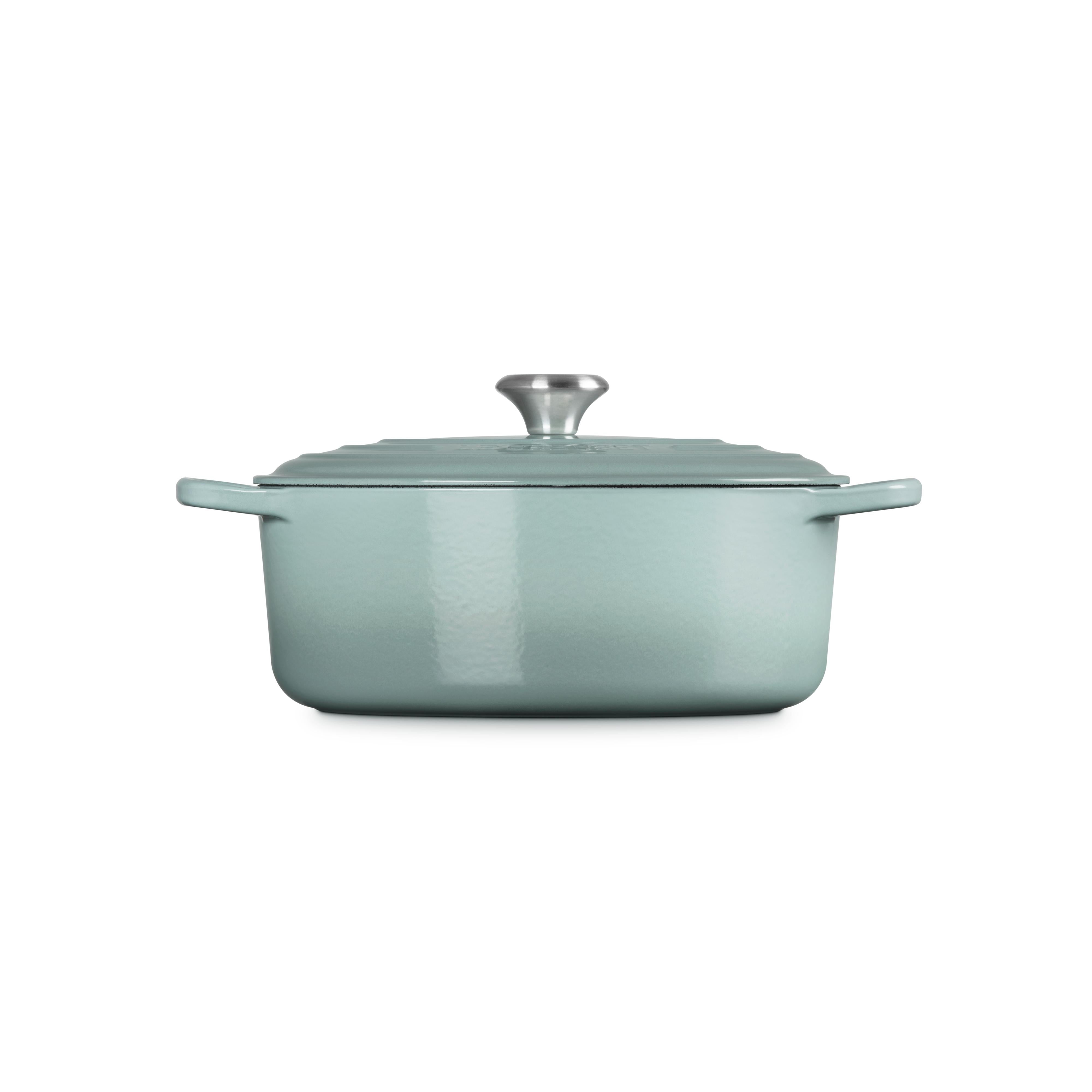Le Creuset 4.7L Sea Salt Oval French/Dutch Oven (29 cm) flat side