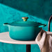 Le Creuset 5.3L Bleu Riviera French/Dutch Oven (26cm) background