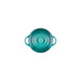 Le Creuset Mini Round Cocotte Stoneware Bleu Riviera 10 cm top