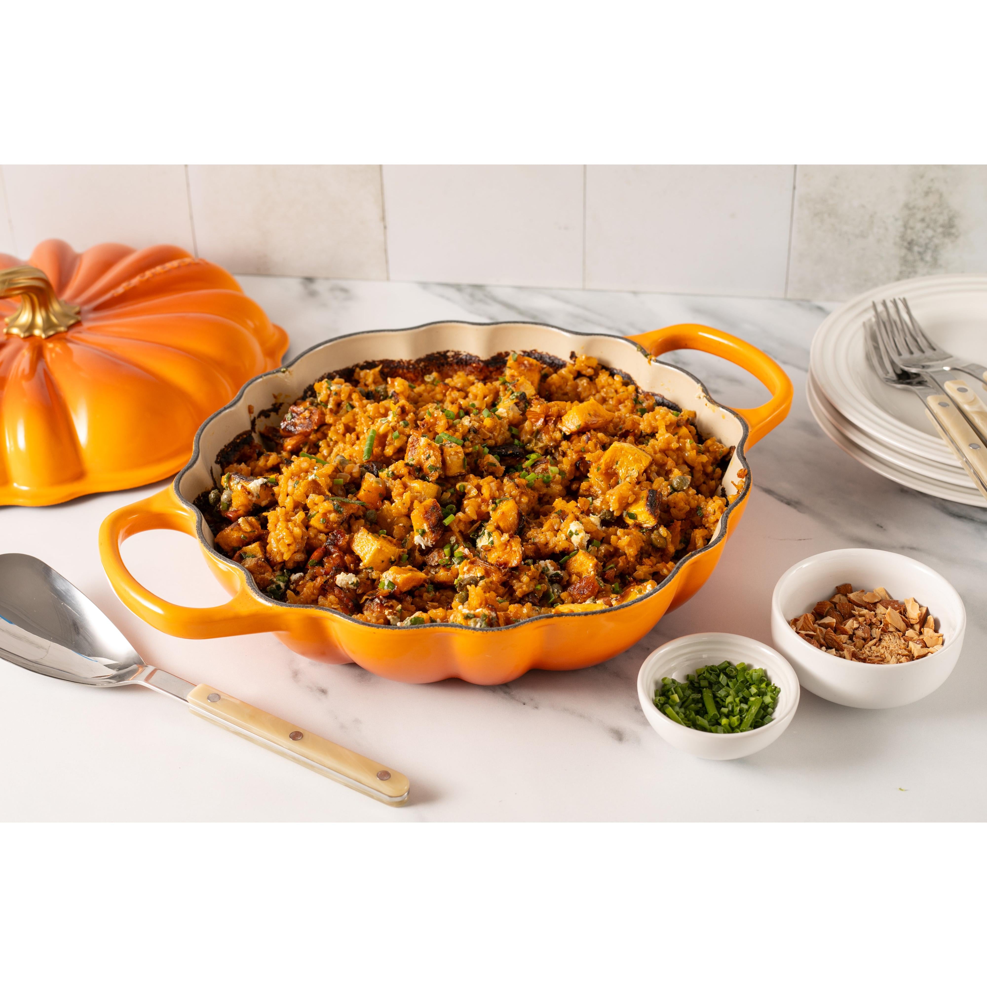 Le Creuset 2.5L Persimmon (Pumpkin Braiser (28 cm) Rice 