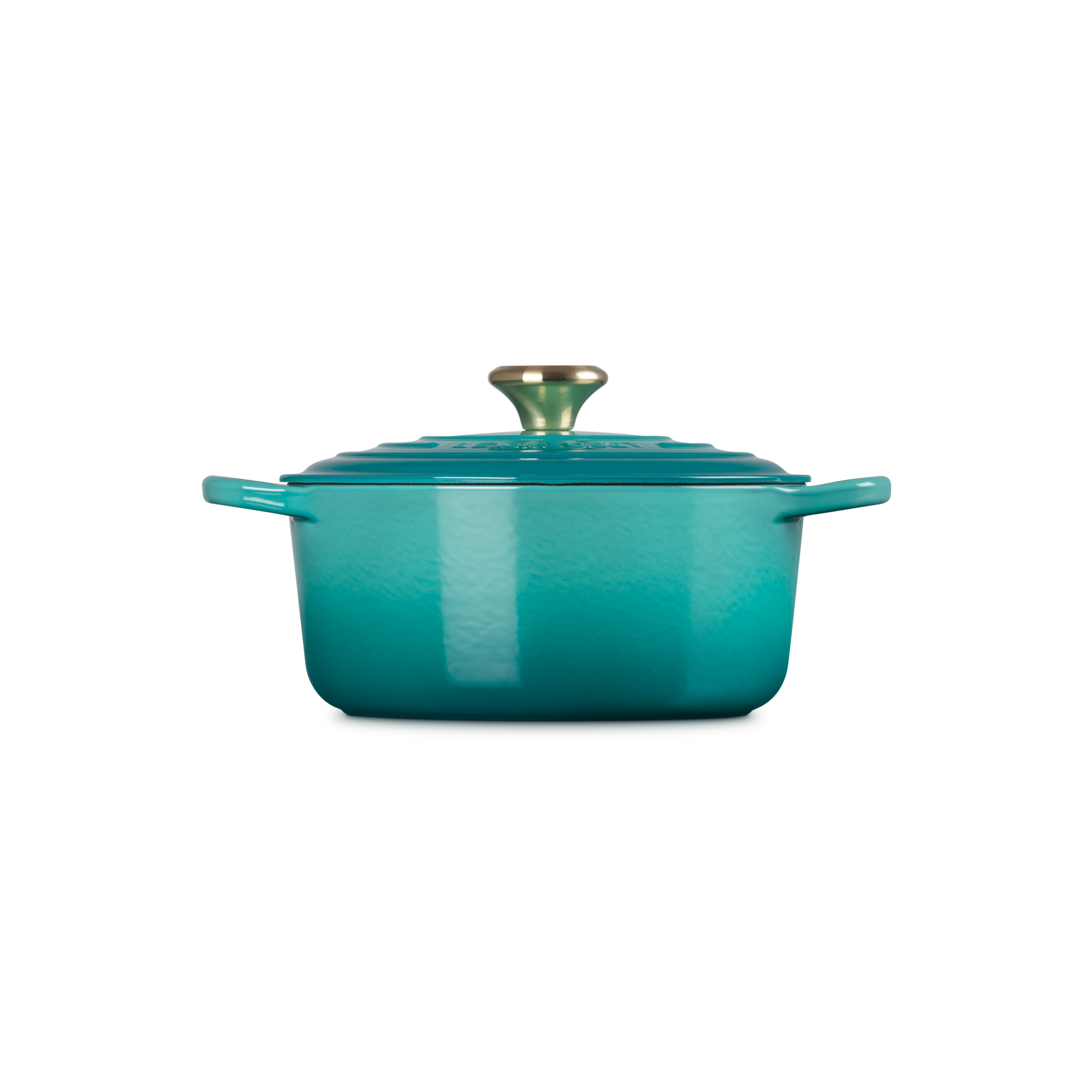 Le Creuset 4.2L Bleu Riviera French/Dutch Oven (24cm) Side