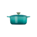 Le Creuset 4.2L Bleu Riviera French/Dutch Oven (24cm) Side