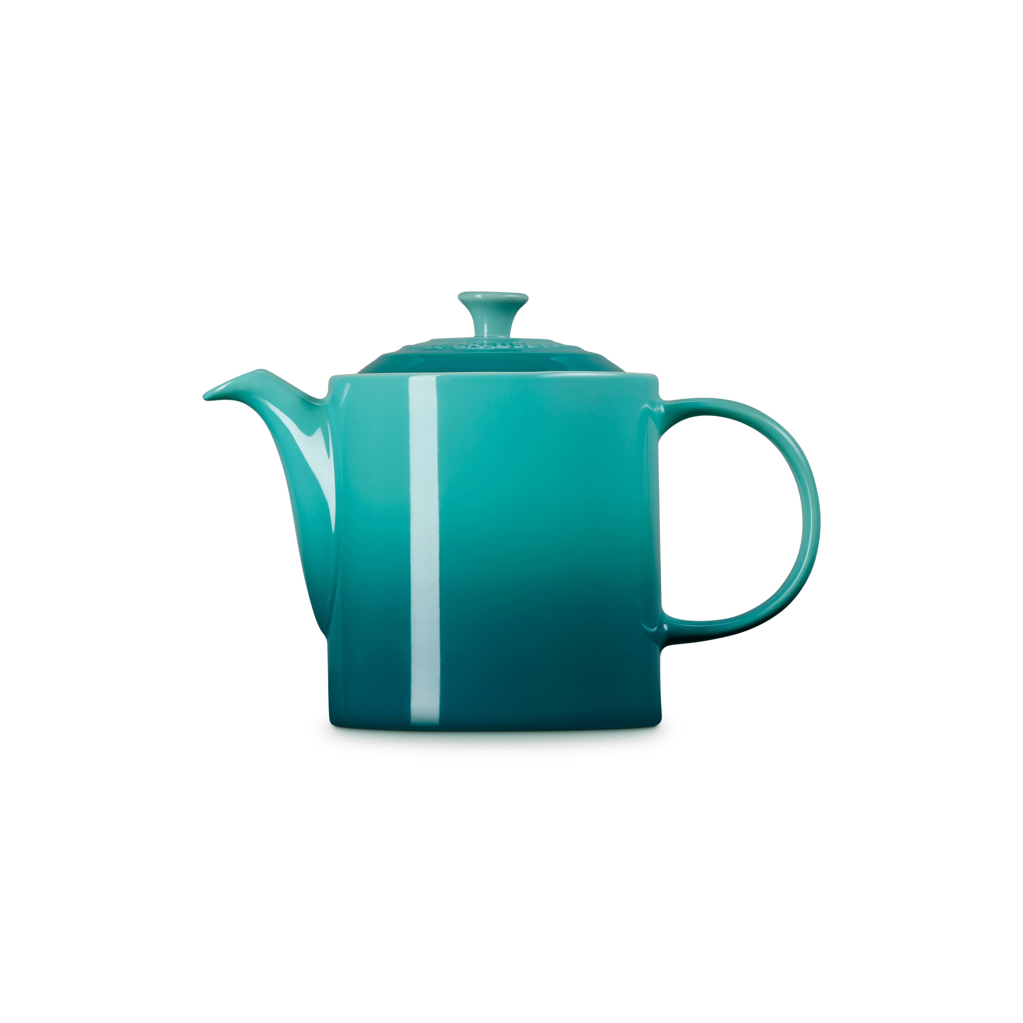 Le Creuset Grand Teapot Bleu Riviera 1.3L Side