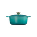 Le Creuset 5.3L Bleu Riviera French/Dutch Oven (26cm) Side angel