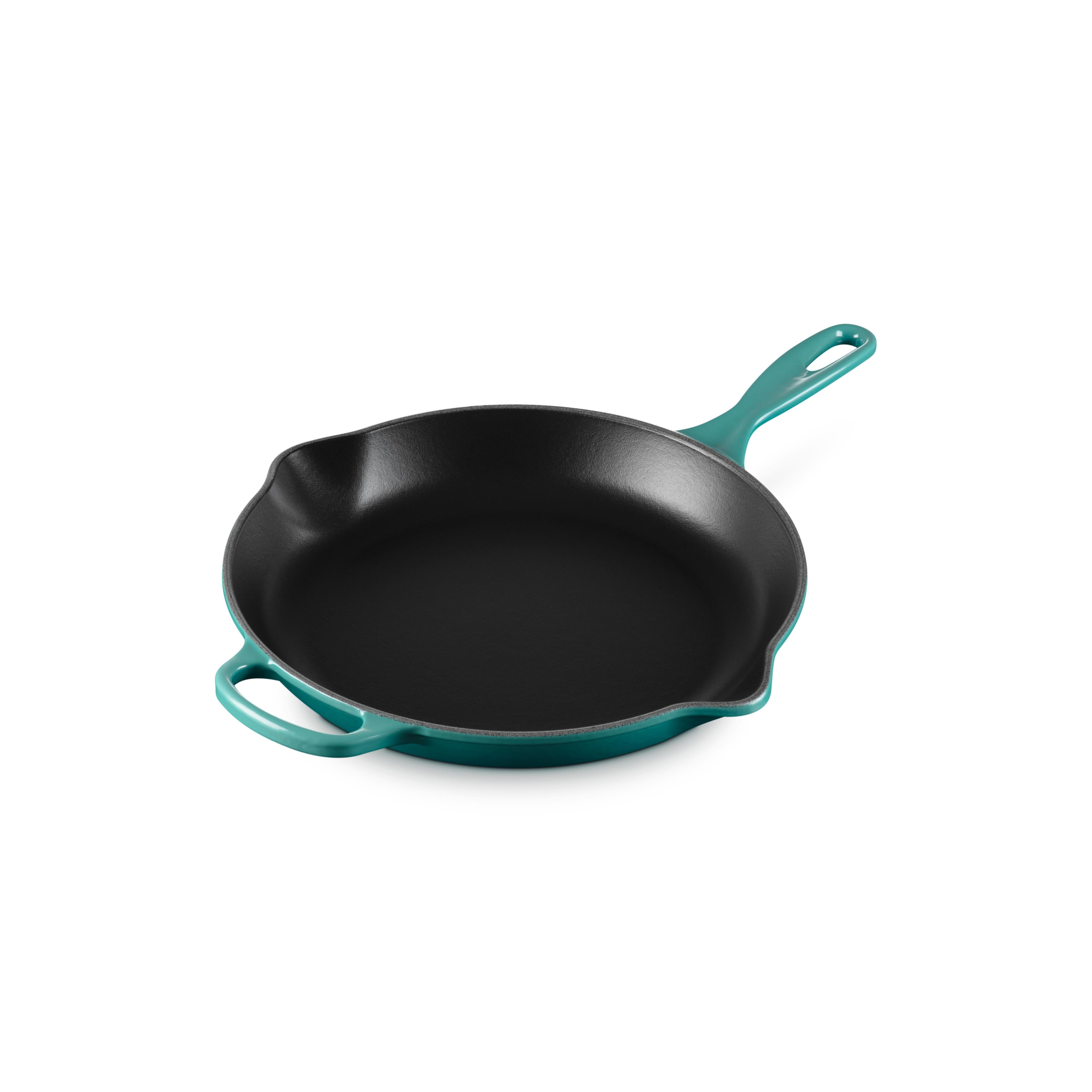 Le Creuset - 30cm Bleu Riviera Round Skillet (12") Interior Black