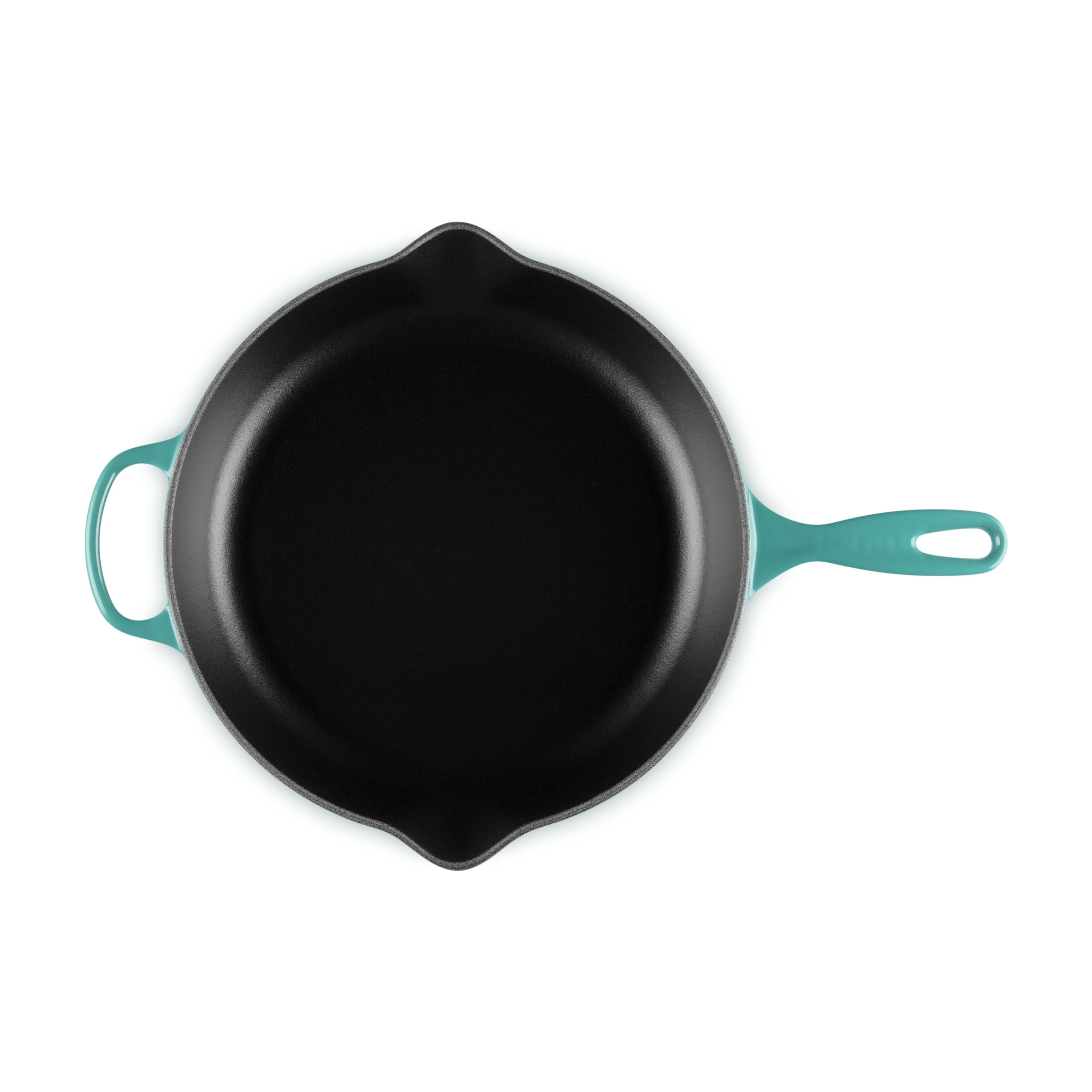 Le Creuset - 30cm Bleu Riviera Round Skillet (12") Top View