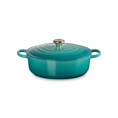 Le Creuset - 6.2L Bleu Riviera Shallow Risotto French/Dutch Oven (30CM)