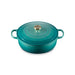 Le Creuset - 6.2L Bleu Riviera Shallow Risotto French/Dutch Oven (30CM) Lid