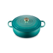 Le Creuset - 6.2L Bleu Riviera Shallow Risotto French/Dutch Oven (30CM) Lid