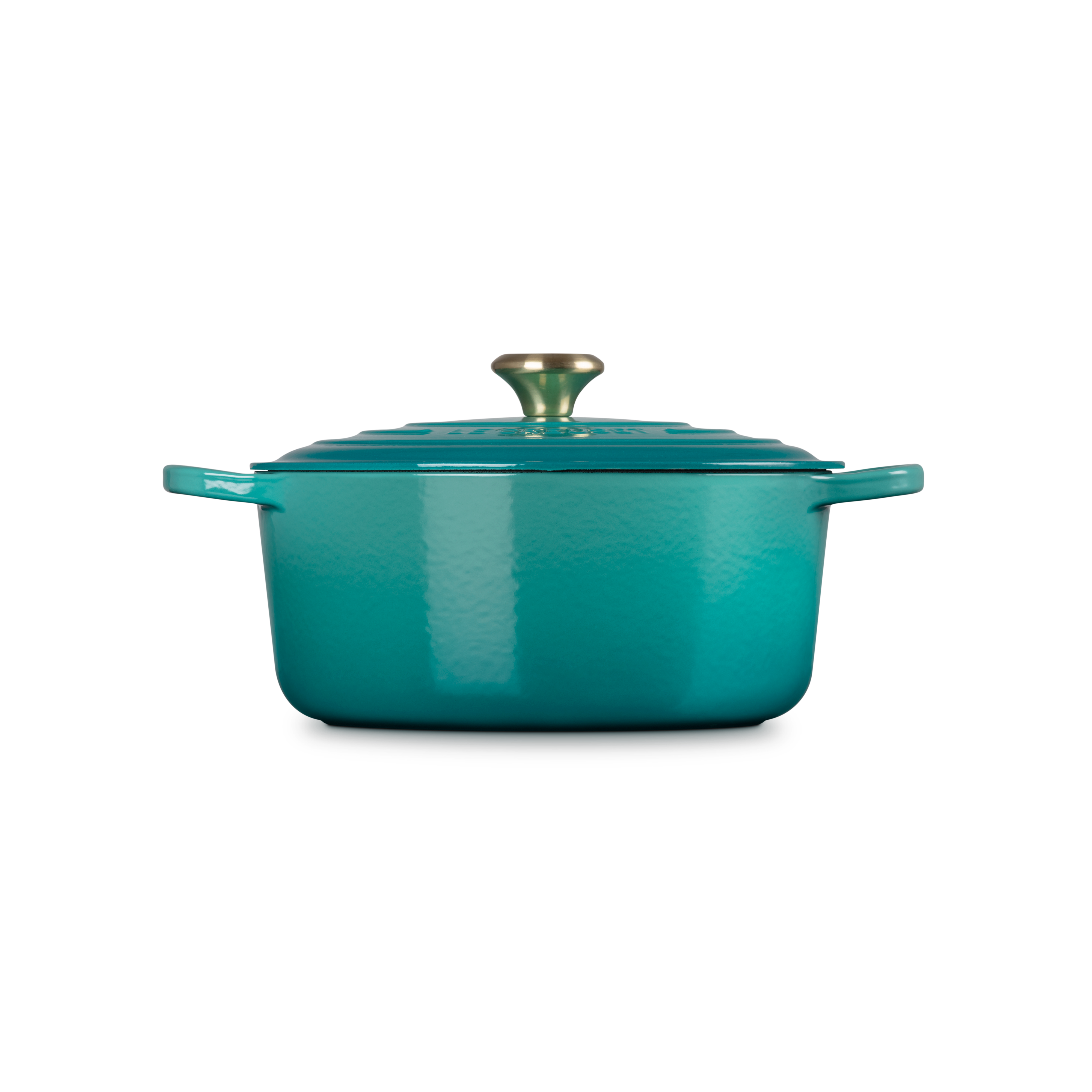 Le Creuset - 6.7L Bleu Riviera French/Dutch Oven (28 cm) Side