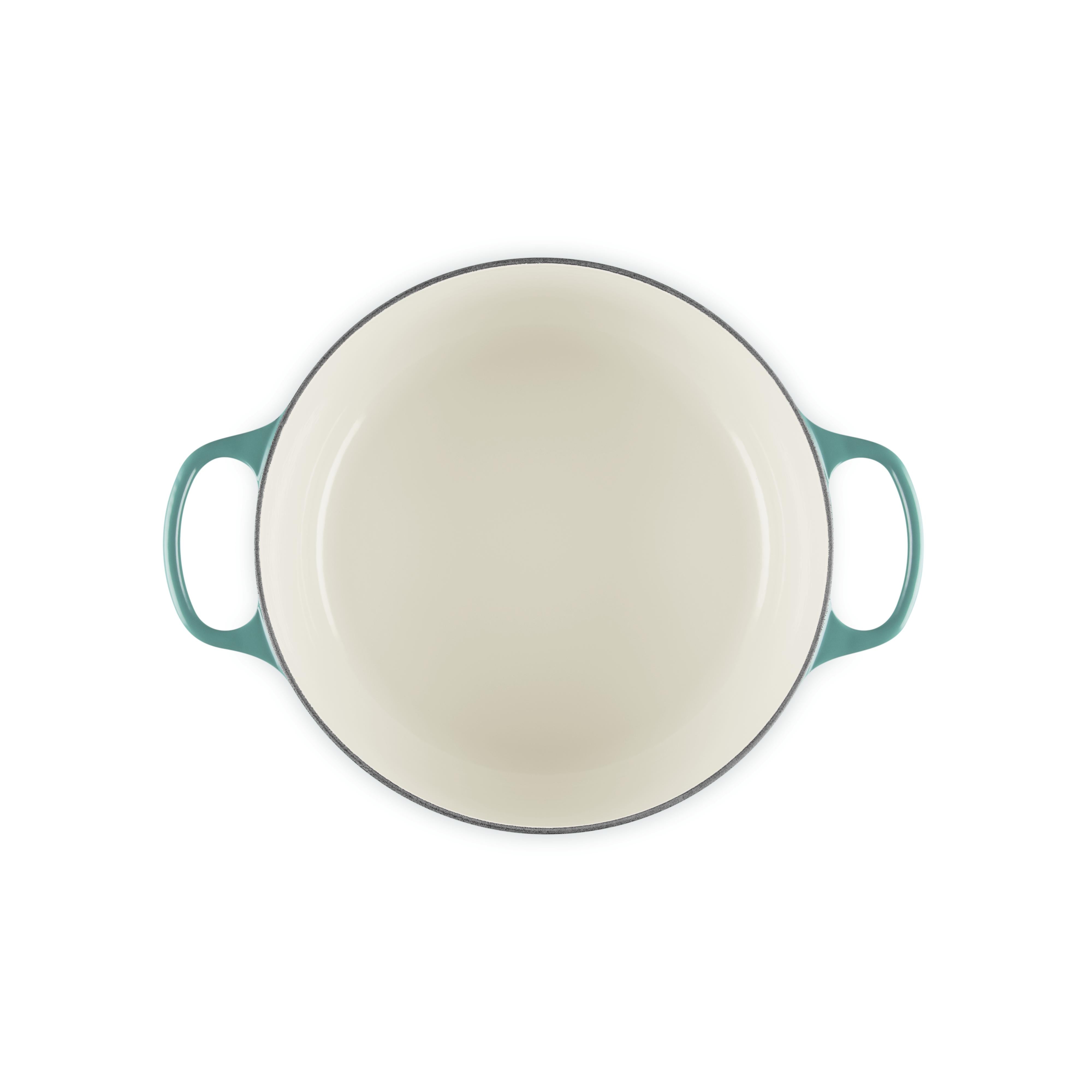 Le Creuset - 6.7L Bleu Riviera French/Dutch Oven (28 cm) interior 