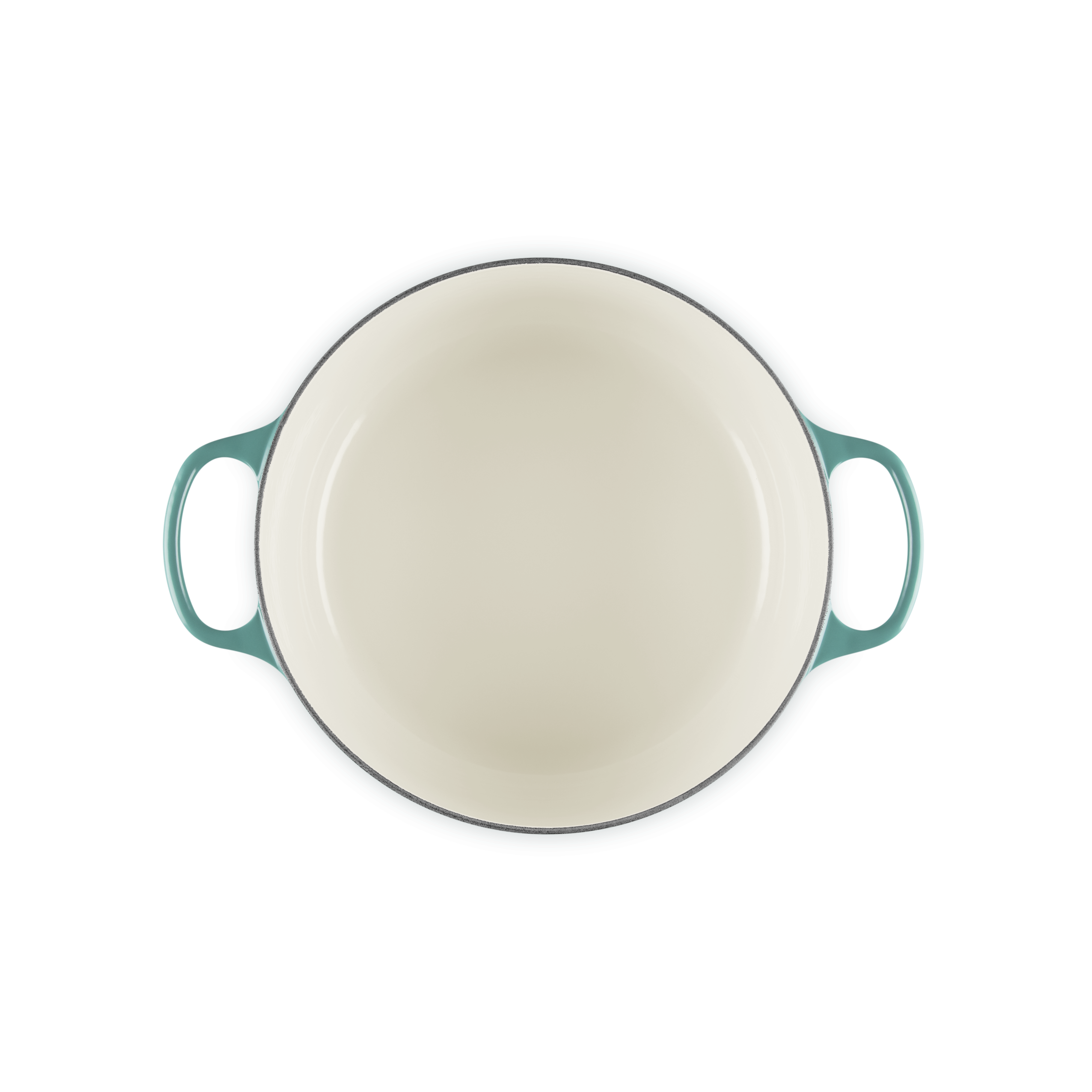 Le Creuset - 6.7L Bleu Riviera French/Dutch Oven (28 cm) interior 