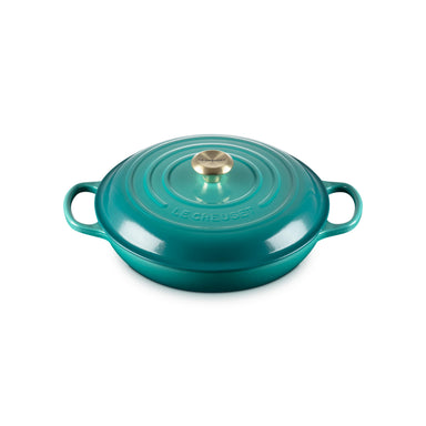 Le Creuset 3.5L Bleu Riviera Shallow Braiser (30 cm)