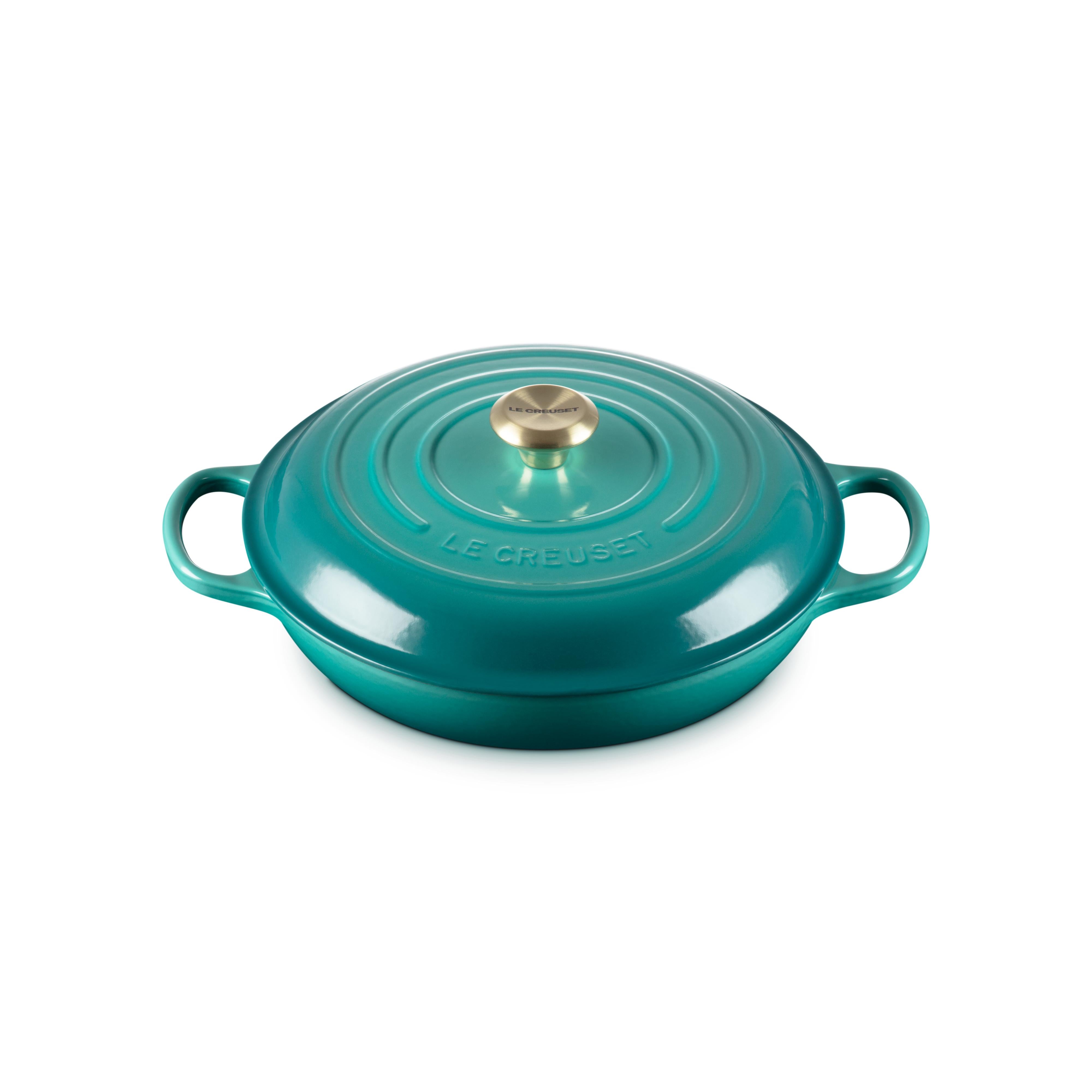 Le Creuset 3.5L Bleu Riviera Shallow Braiser (30 cm)