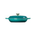 Le Creuset 3.5L Bleu Riviera Shallow Braiser (30 cm) Side