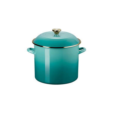 Le Creuset Bleu Riviera Enameled Steel Stock Pot  - 11.4L / 12 Qt