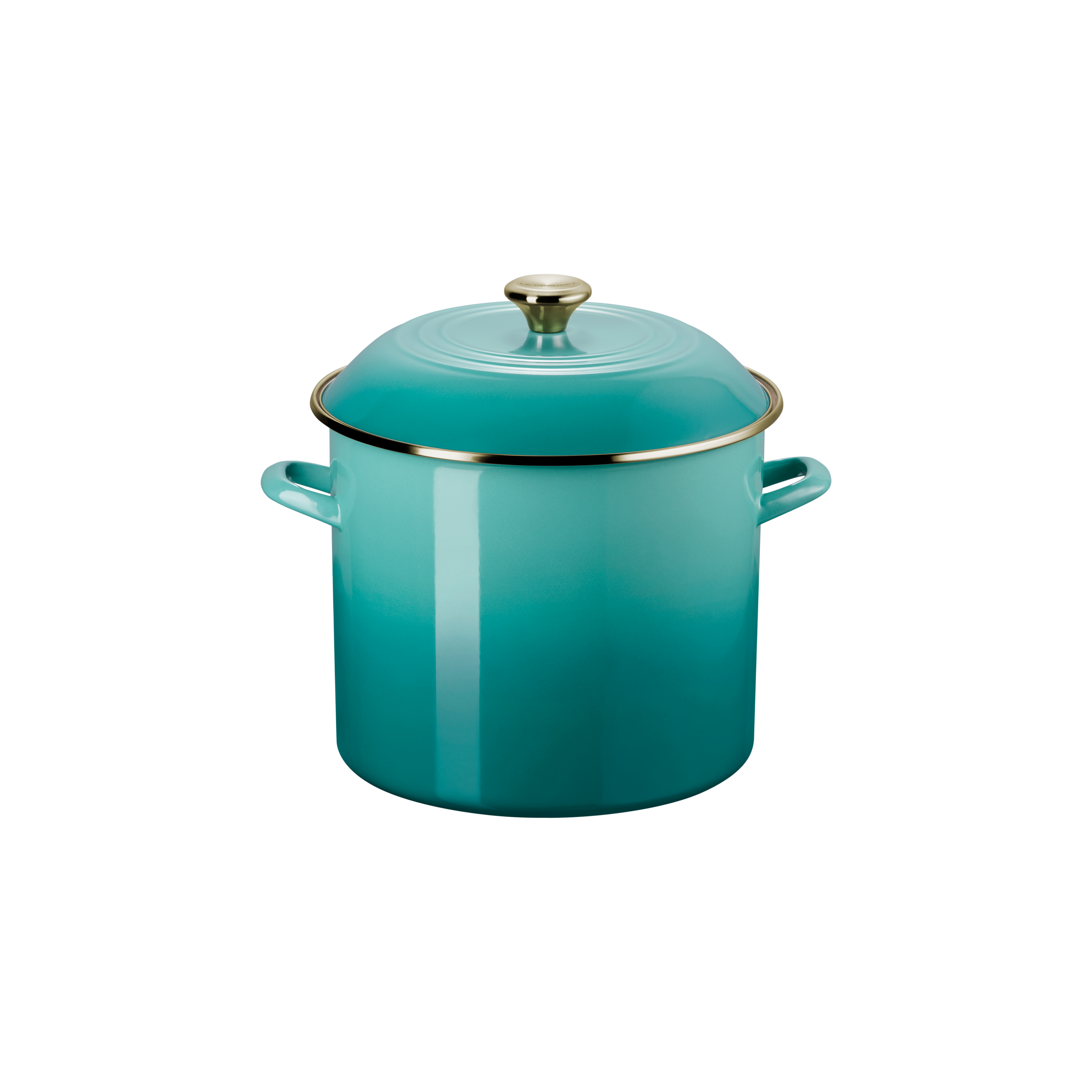 Le Creuset Bleu Riviera Enameled Steel Stock Pot  - 11.4L / 12 Qt
