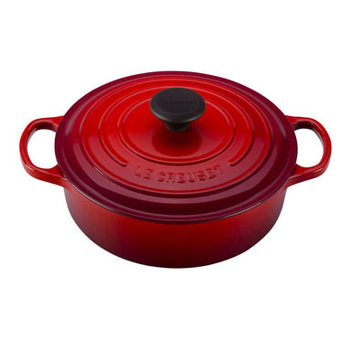 Le Creuset - 6.2L Cherry Red/ Cerise Shallow Risotto French/Dutch Oven (30CM)