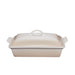 Le Creuset 3.8L Stoneware Meringue Rectangular Roaster with Lid