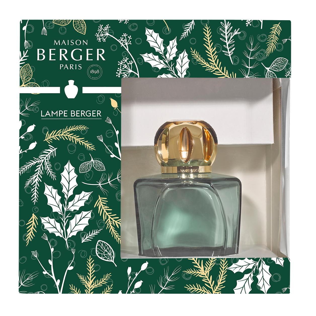 Maison Berger - Magical Frosted Green Lamp with Velvet of Orient 250 ml - 314903 Green