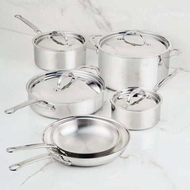 Hestan ProBond Luxe 10-Piece Clad Stainless Steel Cookware Set - Made in Italy - 31768