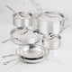Hestan ProBond Luxe 10-Piece Clad Stainless Steel Cookware Set - Made in Italy - 31768