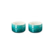 Le Creuset Stackable Ramekins Stoneware Bleu Riviera Set of 2