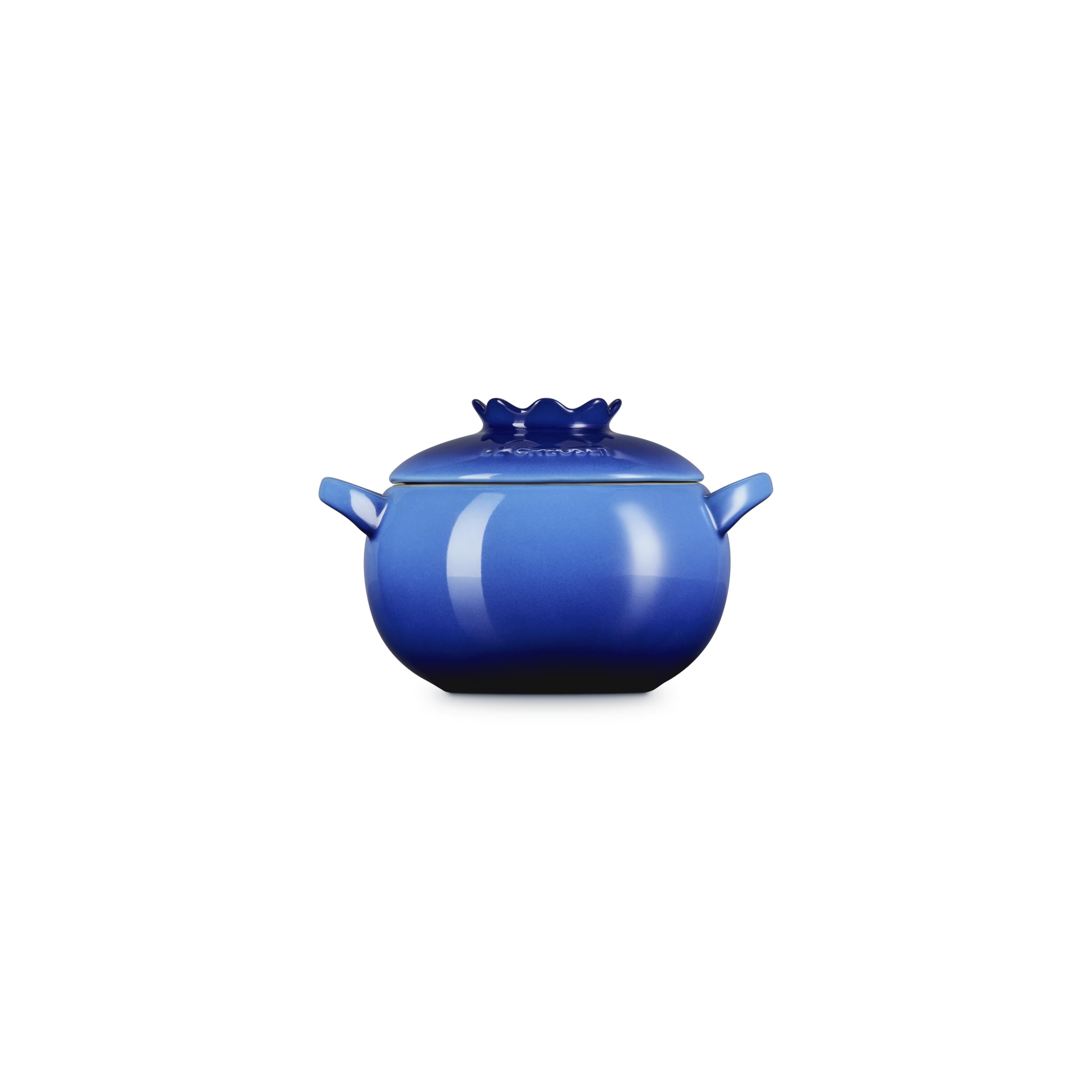Le Creuset Limited Edition Blueberry Mini Cocotte 0.48 L Stoneware Side