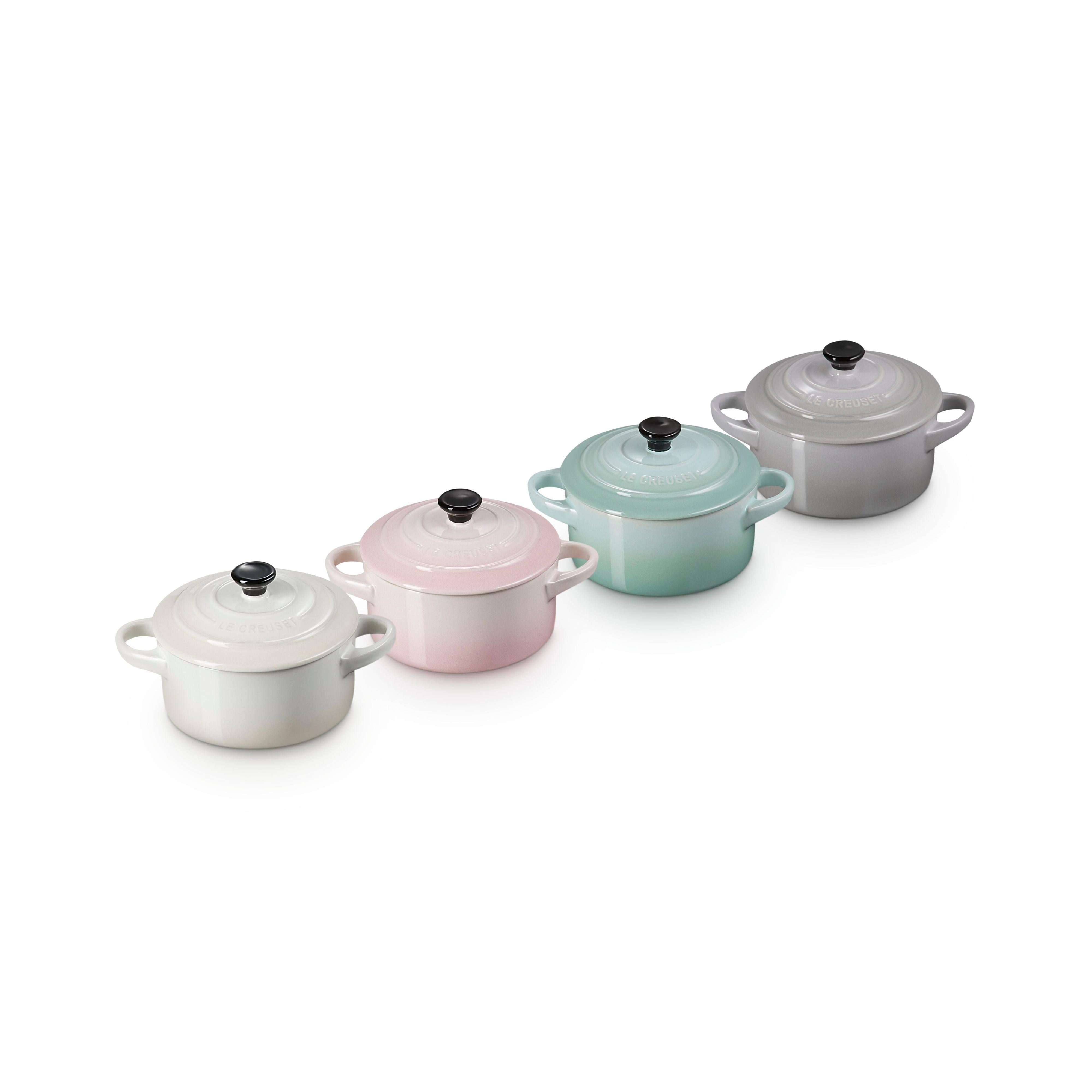 Le Creuset Calm Collection Multicolour 4 Pieces 0.25L Mini Round Cocottes